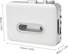 Load image into Gallery viewer, Portable Cassette Player, Retro USB Cassette to MP3 Converter with 3.5mm Earphone, Cassette Player Vintage Cassette Tape Player for Travel Home
