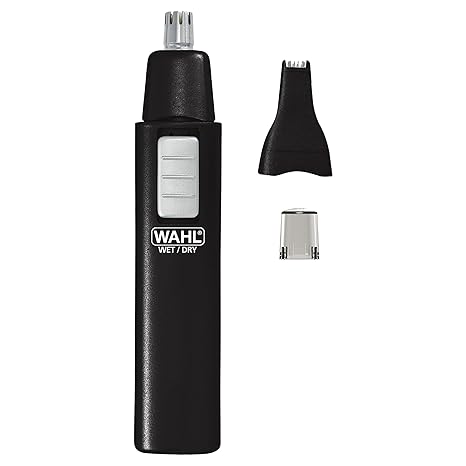 Wahl 5567-500 Ear, Nose and Brow Wet/dry Battery Trimmer, Black