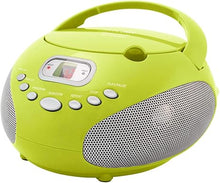 Load image into Gallery viewer, HANNLOMAX HX-319CD Portable CD Boombox, AM/FM Radio, LED Display, Aux-in Jack, AC/DC Dual Power Source. (Green)
