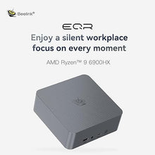 Load image into Gallery viewer, Beelink EQR6 AI Mini PC, AMD Ryzen 9 6900HX(Up to 4.9GHz) 8C/16T, Mini Desktop Computer 32GB DDR5 RAM 1TB NVMe SSD, Micro PC 4K@60Hz Dual HDMI/BT5.2/WiFi 6 for Office/Home/Ai Copilot/W11 Pro
