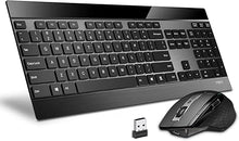 Load image into Gallery viewer, RAPOO Wireless Keyboard and Laser Mouse Combo,Multi Device (Bluetooth 4.0+3.0+2.4G) Keyboard and Mouse Set,Ultra-Slim Computer Keyboard Compact Design for Windows/Android/Mac OS
