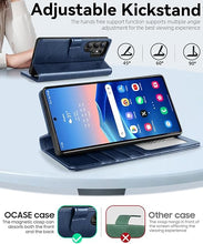 Load image into Gallery viewer, OCASE Compatible with Galaxy S25 Ultra Wallet Case, PU Leather Flip Folio Case with Card Holders RFID Blocking Kickstand [Shockproof TPU Inner Shell] Protective Phone Cover 6.9 Inch 2025, Blue

