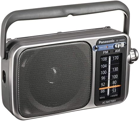 Panasonic Rf-2400D Am/FM Radio, Silver/Grey