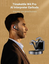 Load image into Gallery viewer, Timekettle W4 Pro AI Interpreter Earbuds,Bidirection Simultaneous Translation,Translator Device Supporting 40 Languages,Translator Earbuds for Call and Video Translation, APP Work with IOS and Android
