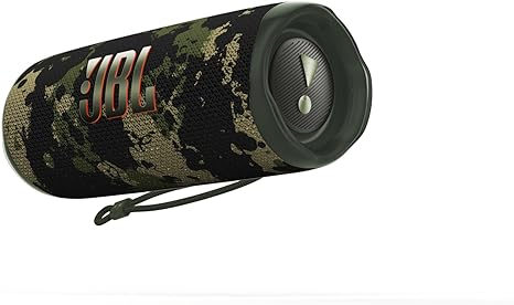 JBL Flip 6 - Portable Bluetooth Speaker, powerful sound and deep bass, IPX7 waterproof, 12 hours of playtime, JBL PartyBoost for multiple speaker pairing for home, outdoor and travel (Camo)