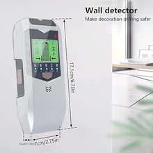 Load image into Gallery viewer, Stud Finder Wall Scanner, 5 in 1 Electronic Stud Sensor, Metal Detector Wall Scanner, Wall Wood Detector Scanner with LCD Display &amp; Audio Alarm for Wood Metal Pipe Studs AC Wire Detection (Silver)
