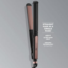 Load image into Gallery viewer, CONAIR INFINITIPRO Rose Gold Ceramic Flat Iron, 1-inch

