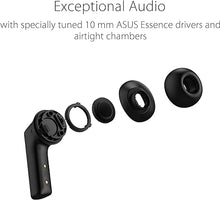 Load image into Gallery viewer, ASUS ROG Cetra True Wireless Gaming Earbuds, Low-Latency Bluetooth Earbuds, Active Noise Cancelation, 27-Hour Battery Life, IPX4 Water Resistance, Headphone with Wireless Charging,Black
