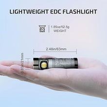 Load image into Gallery viewer, OLIGHT Baton4 Rechargeable EDC Flashlight, LED Pocket Flashlight 1300 Lumens with Magnetic Charging Cable, Small Powerful Bright Flashlight IPX8 Waterproof for Home, Camping (Fighter Pilot)
