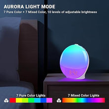 Load image into Gallery viewer, MOSITO New Wake Up Light Digital Alarm Clock for Kids, Teens, Heavy Sleepers, Bedrooms, Sleep Aid, with Sunrise and Sunset Simulation, FM Radio, USB Charging Port, Snooze, RGB Night Light
