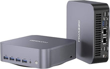 Load image into Gallery viewer, GEEKOM GT1 Mega AI Mini PC,14th Gen Intel Core Ultra U9-185H Processor (16C/22T,up to 5.1 GHz),32GB DDR5 2TB PCIe Gen4 SSD,Mini Desktop Computers Windows 11 Pro,WiFi 7/BT 5.4/Dual 2.5G LAN/USB4.0/8K
