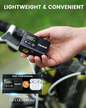Load image into Gallery viewer, KEPEAK Mini Bike Pump, Bicycle Pump with Digital Pressure Gauge, Portable Bike Air Pump Tire Inflator with Presta and Schrader Valve for Road Bike, Mountain Bike, E-Bike, City Bike, and Ball
