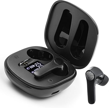 Language Translator Earbuds, 144 Languages Real-time Translation Device with Two Way Bluetooth Online Voice Translation, High Accuracy, Noise Reduction and Fast Reaction(Deep Black)