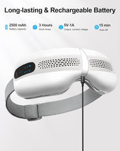 Load image into Gallery viewer, Smart Eye Massager with Heating &amp; Cooling, Upgraded Eye Massager with Bluetooth Music for Migraine Dry Eye Sleep Relief, Portable Massage Mask, Ideal Gift for Men and Women
