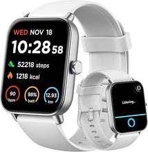 Load image into Gallery viewer, Gydom Smart Watches for Women Men [Alexa Built-in, 1.8&quot;] Smartwatch with Heart Rate/SpO2/Sleep/Stress, 101+ Sports Modes, IP68 Waterproof, Pedometer Fitness Tracker for iOS Android Phones, White
