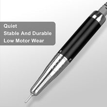 Load image into Gallery viewer, 2-in-1 Professional Brushless Nail Drill, AZ GOGO 80W Cordless Electric Nail File 35000RPM Rechargeable Portable Nail Drill Machine for Gel/Acrylic Nails 80W Salon Level (Silver)
