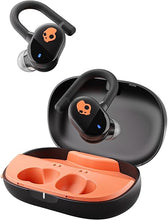 Load image into Gallery viewer, Skullcandy Push Play Active in-Ear Wireless Earbuds, 34 Hr Battery, Stay-Aware Mode, Microphone, Works with iPhone Android and Bluetooth Devices - True Black/Orange
