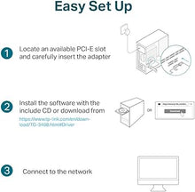 Load image into Gallery viewer, TP-Link 10/100/1000Mbps Gigabit Ethernet PCI Express Network Card (TG-3468), PCIE Network Adapter, Network Card, Ethernet Card for PC, Win10/11 supported
