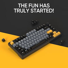 Load image into Gallery viewer, ARZOPA 75% Mechanical Gaming Keyboard Wired, Rainbow Backlit 81 Keys Gasket Mount PC Gaming Keyboard, Compact Mechanical Keyboard, One Knob Volume Control, Sound Absorbing Pads, Linear Red Switch-K81
