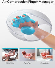 Load image into Gallery viewer, ALLJOY Hand Massager with Heat, Rechargeable Finger Massager with 3 Levels Compression &amp; Heating for Carpal Tunnel, White Elephant Gifts for Adults, Birthday Gifts for Women Men Mom Dad
