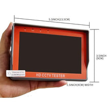 Load image into Gallery viewer, CCTV Camera Tester Monitor IV5 5inch 8MP AHD TVI CVI CVBS Portable CCTV Testing PTZ
