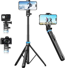 Load image into Gallery viewer, UBeesize 72" Phone Tripod - Tripod for iPhone &amp; Selfie Stick with Phone Holder &amp; Remote - Upgraded, Stable &amp; Portable Stand for iPhone 16/15/14, Android, Cameras &amp; Action Cams
