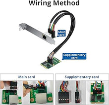 Load image into Gallery viewer, Mini PCIe 1G Gigabit Ethernet Network Card (Intel I210AT), with LED Light, 30-cm Cable Length
