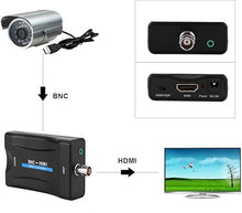 Load image into Gallery viewer, BNC to Converter, 1080P/720P HD Display BNC Female to Video Converter Adapter Box for Security Camera CCTV Moniter
