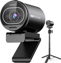 Load image into Gallery viewer, EMEET S600 4K Webcam with Tripod for Streaming - Sony 1/2.5&#39;&#39; Sensor, PDAF Autofocus, 1080P@60FPS, 2 Noise Reduction Mics, Built-in Privacy Cover, 40°-73° FOV, Streaming Webcam for Product/Game/Beauty
