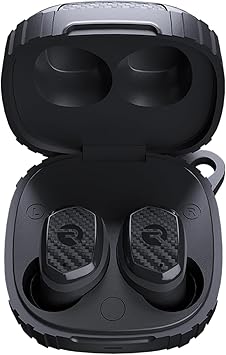 Raycon Impact Earbuds Military-Grade Impact Resistant, IP67 Bluetooth Earbuds with Stereo Sound, 90 Hours of Battery Life, Active Noise Cancellation (Black)