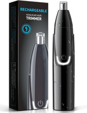 Load image into Gallery viewer, ZORAMI Rechargeable Ear and Nose Hair Trimmer - 2024 Professional Painless Eyebrow &amp; Facial Hair Trimmer for Men Women, Powerful Motor and Dual-Edge Blades for Smoother Cutting Black
