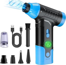Load image into Gallery viewer, Electric Compressed Air Duster - Electric Air Duster for PC Air Blower for Cleaning Computer Rechargeable Mini Blower 150000 RPM Cordless Electric Duster Keyboard Vacuum

