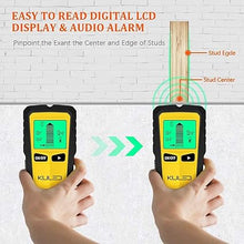 Load image into Gallery viewer, Stud Finder Wall Stud Detector Wood Sensor Beam Finder 5 in 1 Electric Multifunctional Wall Scanner with Digital LCD Display &amp; Sound Warning for Wood, Metal, Studs, Live AC Wires Magnetic Stud Sensor
