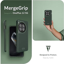 Load image into Gallery viewer, TUDIA MergeGrip Phone Case for OnePlus 12 5G 2024 - Military Grade, Drop Tested, Dual Layer, Shockproof, Anti-Slip, Heavy Duty &amp; Protector Cover Protective Phone Case - Pine Green
