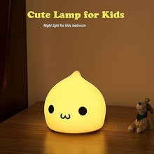 Load image into Gallery viewer, ZKLiLi Night Light for Kids, Cute Lamp Dumpling Light Birthday Gifts for Girls Boys, Kawaii Nightlight Silicone Portable Nursery Battery Powered Animal Night Lights for Baby Toddler Teen Bedrooms
