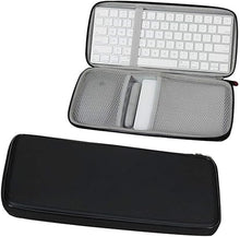 Load image into Gallery viewer, Hermitshell Hard Travel Case for Apple Magic Keyboard MLA22LL/A + Trackpad 2 MJ2R2LL/A + Mouse Bluetooth (PU, Black)
