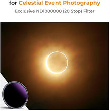 Load image into Gallery viewer, K&amp;F Concept 72mm ND1000000 Ultra Dark ND Camera Lens Filter 20-Stops Fixed Neutral Density Filter with 28 Multi-Layer Coatings Waterproof &amp; Scratch Resistant (Nano-X Series)
