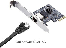 Load image into Gallery viewer, 2.5Gbase-T PCIe NIC with Realtek RTL8125 Chip, 2.5Gb Network Card, 2500/1000/100 Mbps,Single RJ45 Port, PCIe X1, Ethernet Card for Windows/Windows Server/Linux
