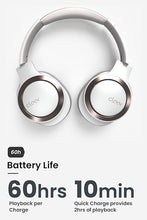 Load image into Gallery viewer, Cleer Audio Enduro ANC Noise Canceling Headphones, Bluetooth Multipoint Connection, Over-The-Ear Design with Mic, Crystal Clear Hands-Free Calling, up to 60 Hours of Battery Life - Light Grey
