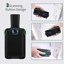 Load image into Gallery viewer, Bluetooth Barcode Scanner 1D Wireless with Adjustable Portable Back Clip Bar Code Scanner Compatible iPhone Android iOS for Warehouse Inventory Book Store Library
