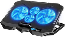 Load image into Gallery viewer, Laptop Cooling pad for Acer Aspire Nitro Swift Extensa TravelMate Series 13 14 15 16 17 inch Laptop, Laptop Cooler with 4 Fans, LCD Display Screen, 4 Height, 2 USB-A Port
