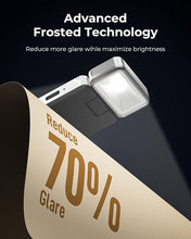 Load image into Gallery viewer, 86lux Reading Light, Rechargable Book Light for Reading in Bed, Ultralight Clip-on LED Bookmark Lamp with 3 Amber Colors &amp; Stepless Dimming for Night Reading for Book Lovers, Kids, Silver
