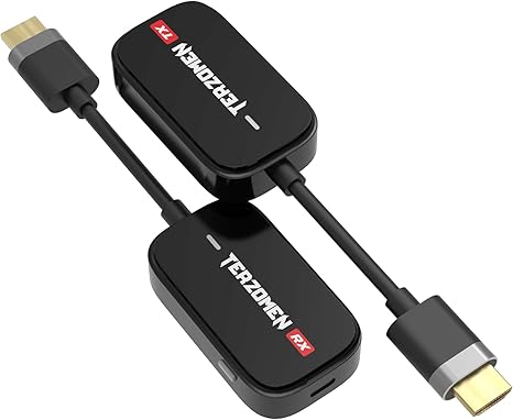 Wireless HDMI Transmitter and Receiver, HDMI Wireless Extender for Streaming Video/Audio to TV/Monitor/Projector from PC/Camera/Laptop, AirLink Wireless Dongle, HDMI to HDMI Display Adapter