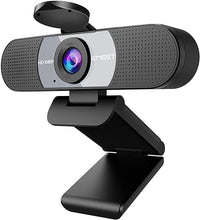 Load image into Gallery viewer, EMEET 1080P Webcam, C960 Web Camera with 2 Noise-Cancelling Microphones &amp; Privacy Cover, 90° FOV Computer Camera, Plug &amp; Play USB Webcam for Calls/Conference, Zoom/Skype/YouTube, Laptop/Desktop, Grey
