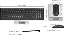 Load image into Gallery viewer, Arteck 2.4G Wireless Keyboard and Mouse Combo Stainless Steel Ultra Slim Full Size Keyboard and Ergonomic Mice for Computer Desktop PC Laptop and Windows 11/10/8 Build in Rechargeable Battery
