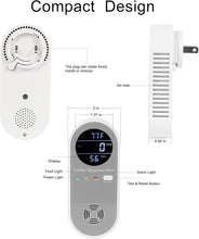 Load image into Gallery viewer, Plug in Carbon Monoxide Detector, Carbon Monoxide Alarm,Real-time Digital Display 3-in-1 Level: PPM,°F &amp; Humidity, Co Detector Monitor for Home,RV,Apartment
