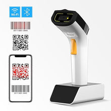 Load image into Gallery viewer, NetumScan Wi-Fi QR Barcode Scanner, Bluetooth Automatic 1D 2D Bar Code Scanner Supports TCP/UDP Network Protocols for Inventory, POS, Computer, Tablet, iPhone, iPad, Android
