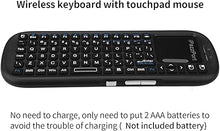 Load image into Gallery viewer, iPazzPort 2.4G Mini Wireless Keyboard with Touchpad Mouse Combo, Lightweight Portable Keyboard Controller, Compatible with Android TV Box/PC/Tablets/PS4/Raspberry Pi 3/HTPC KP-810-19S
