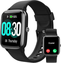 Load image into Gallery viewer, GRV Smart Watch for iOS and Android Phones (Answer/Make Calls), Watches for Men Women IP68 Waterproof Smartwatch Fitness Tracker Watch with Heart Rate/Sleep Monitor Steps Calories Counter (Black)
