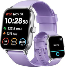 Load image into Gallery viewer, Gydom Smart Watches for Women for Android &amp; iPhone, Alexa Built-in, 1.8&quot; Smartwatch with Heart Rate/SpO2/Sleep/Stress, IP68 Waterproof Fitness Tracker, 100+ Sports Modes, Purple
